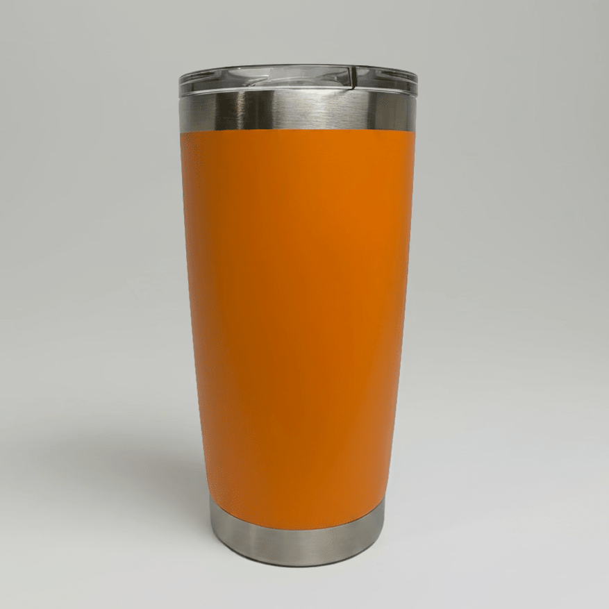 20oz Stainless Tumbler - Orange - LoneStar Adhesive