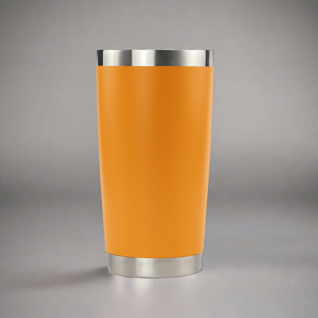 20oz Stainless Tumbler w/ Magnet Sliding Lid - Orange - LoneStar Adhesive