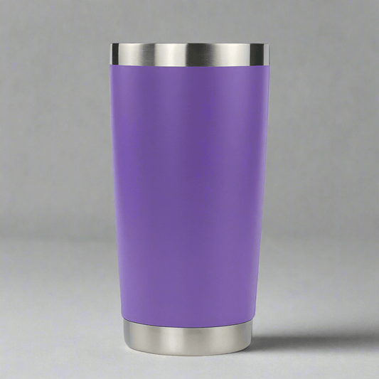 20oz Stainless Tumbler w/ Magnet Sliding Lid - Purple - LoneStar Adhesive