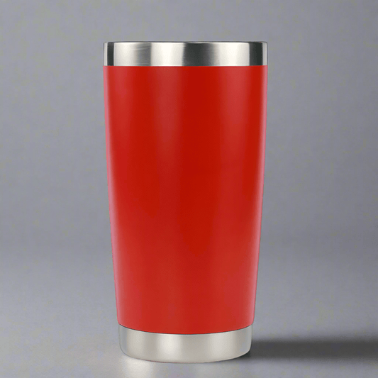 20oz Stainless Tumbler w/ Magnet Sliding Lid - Red - LoneStar Adhesive