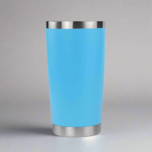20oz Stainless Tumbler w/ Magnet Sliding Lid - Sky Blue - LoneStar Adhesive