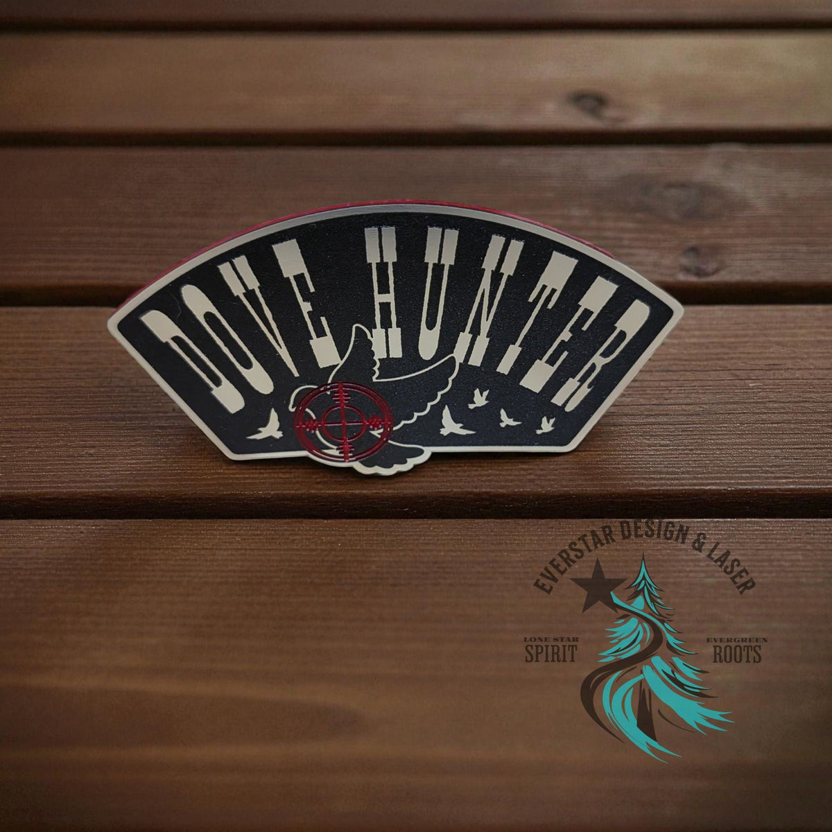 Redline Dove Hunter Stainless Acrylic Patch