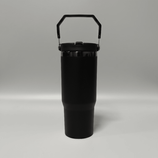30oz Black Plated Flip Tumbler - Black - LoneStar Adhesive