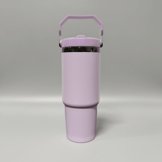 30oz Black Plated Flip Tumbler - Lavender - LoneStar Adhesive