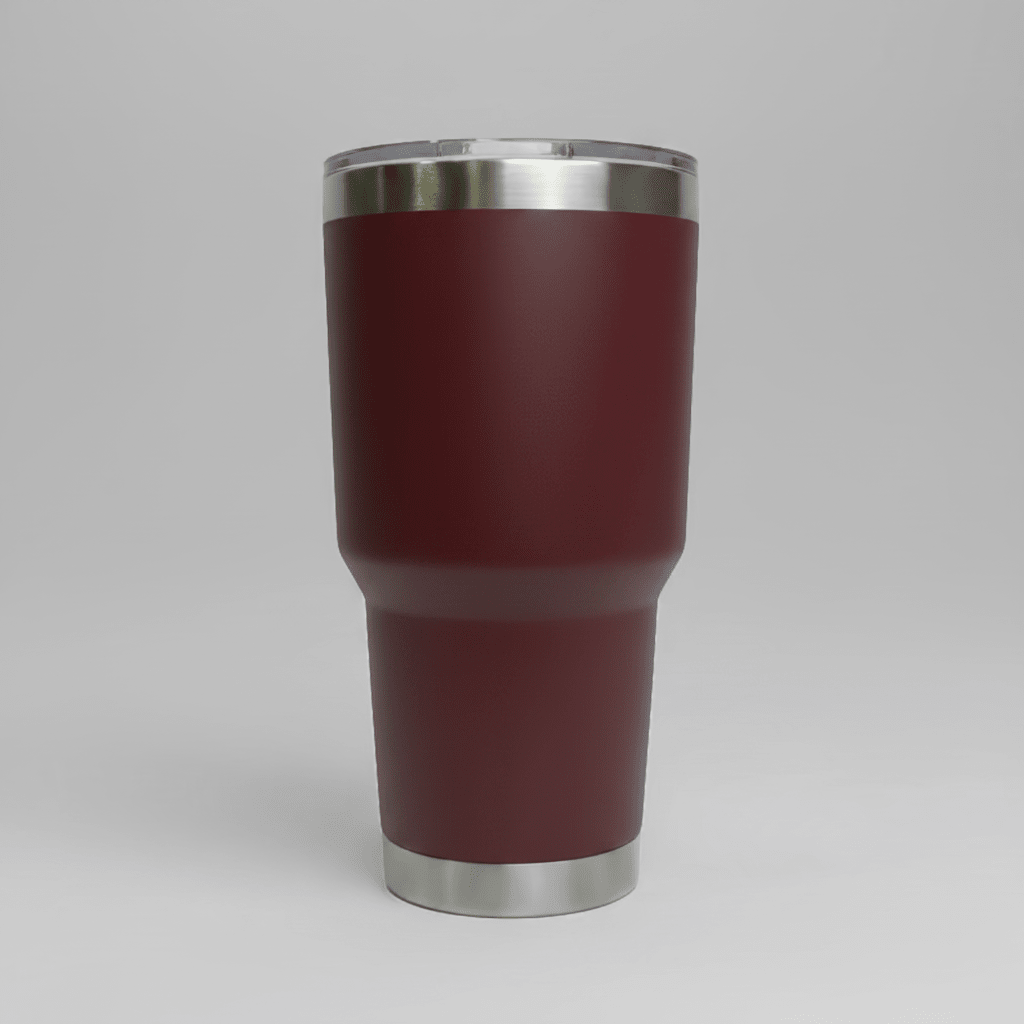 30oz Stainless Tumbler - Maroon - LoneStar Adhesive