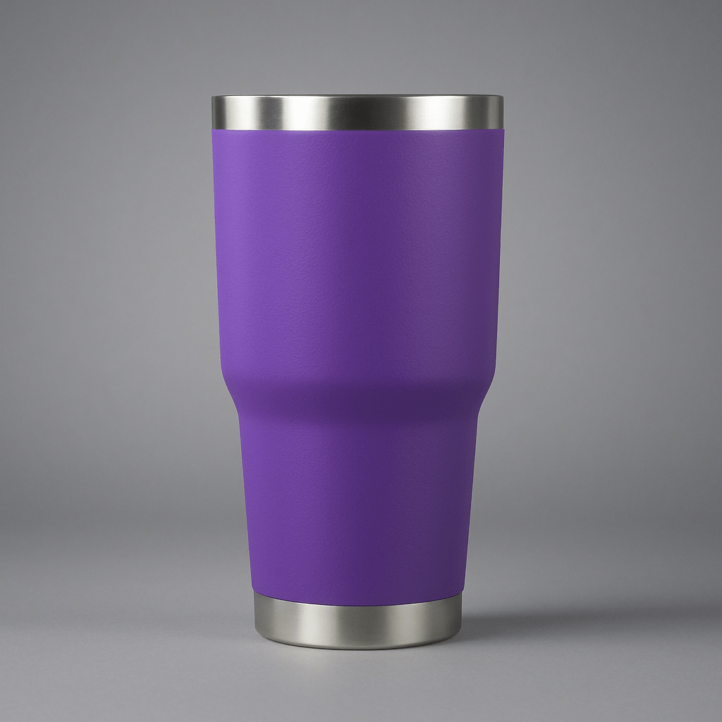30oz Stainless Tumbler w/ Magnet Sliding Lid - Purple - LoneStar Adhesive