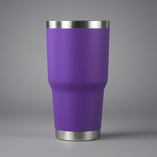 30oz Stainless Tumbler w/ Magnet Sliding Lid - Purple - LoneStar Adhesive
