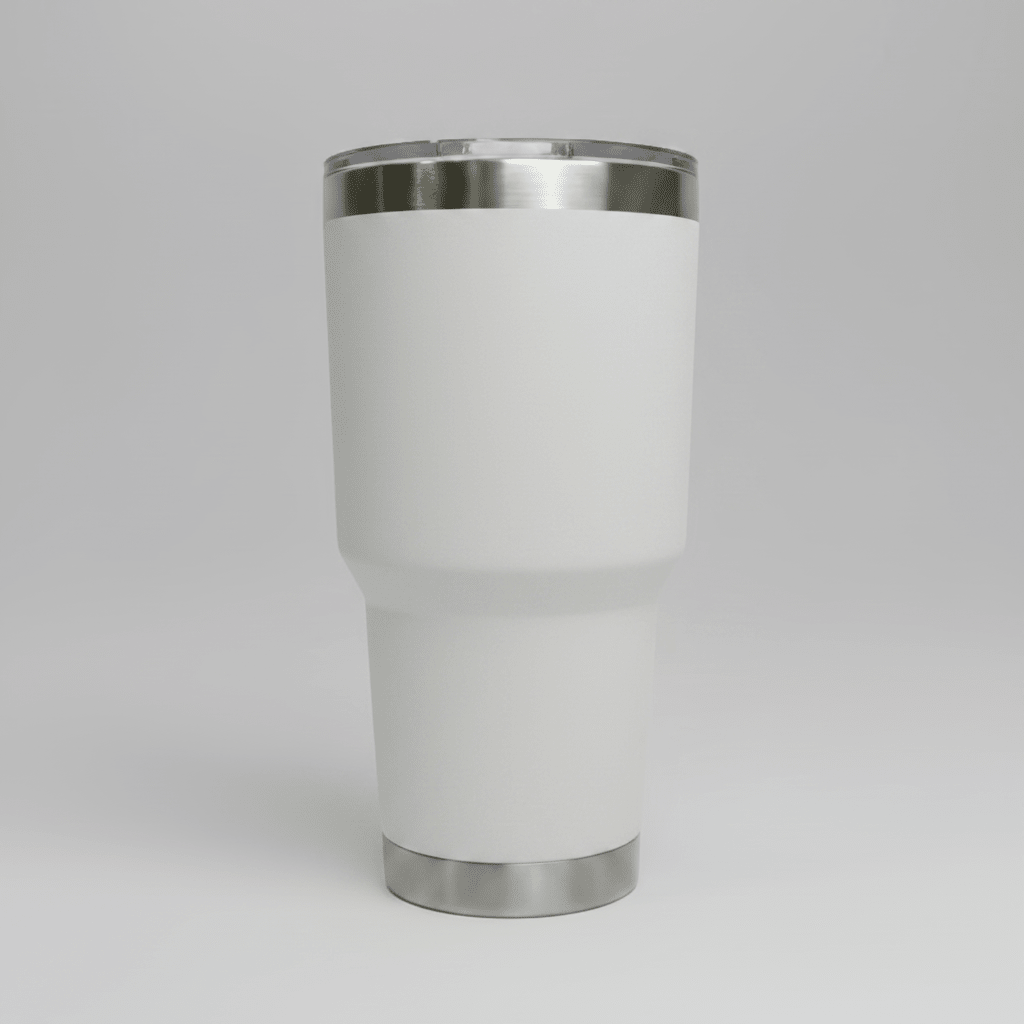 30oz Stainless Tumbler - White - LoneStar Adhesive