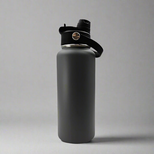 32oz Sports Water Bottle - Charcoal - LoneStar Adhesive