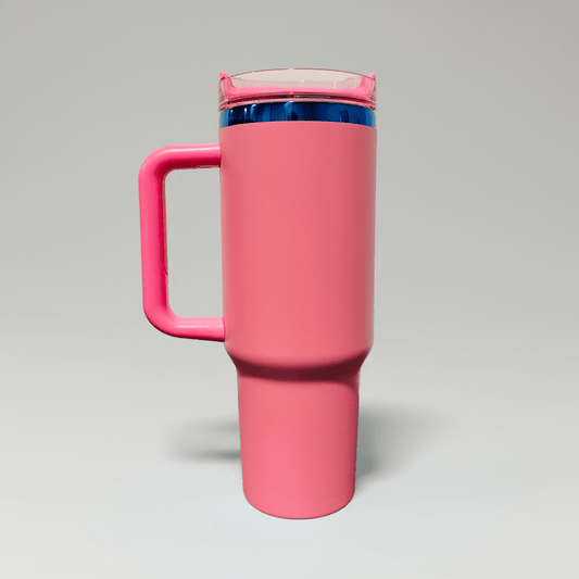 40oz Blue Plated Tumbler - Bubblegum - LoneStar Adhesive