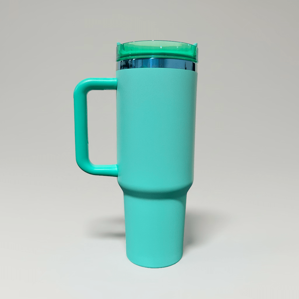 40oz Blue Plated Tumbler - Turquoise - LoneStar Adhesive