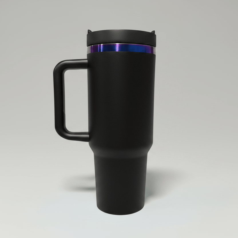 40oz Chroma Plated Tumbler - Black - LoneStar Adhesive