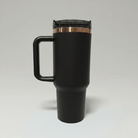 40oz Copper Plated Tumbler - Black - LoneStar Adhesive