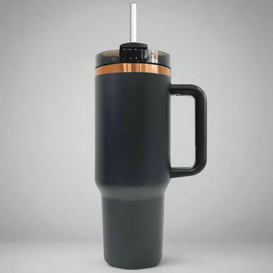 40oz Copper Plated Tumbler - Black - LoneStar Adhesive