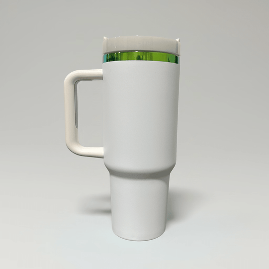40oz Green/Blue Plated Tumbler - White - LoneStar Adhesive