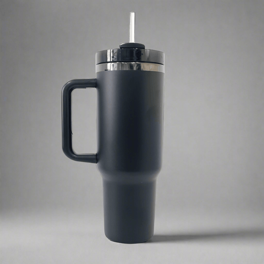 40oz Mirror Black Plated Tumbler - Black - LoneStar Adhesive