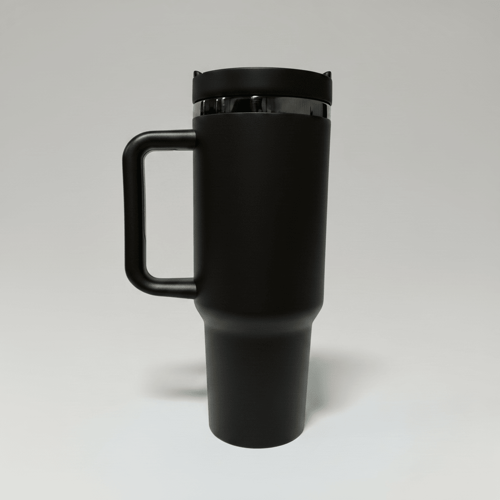 40oz Mirror Black Plated Tumbler - Black - LoneStar Adhesive