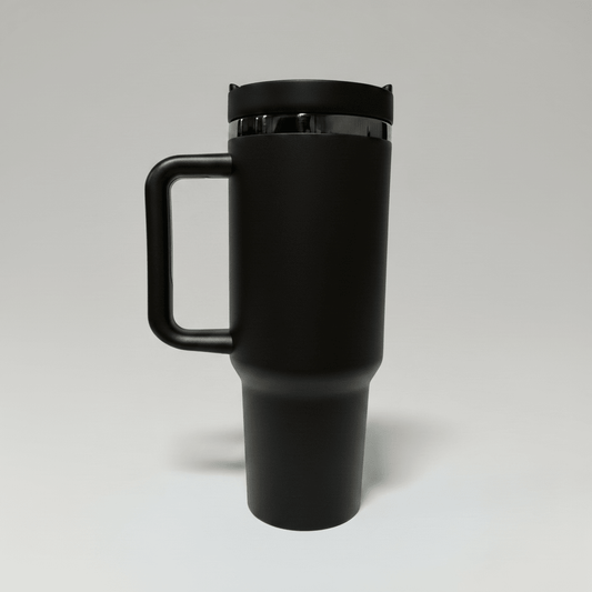 40oz Mirror Black Plated Tumbler - Black - LoneStar Adhesive