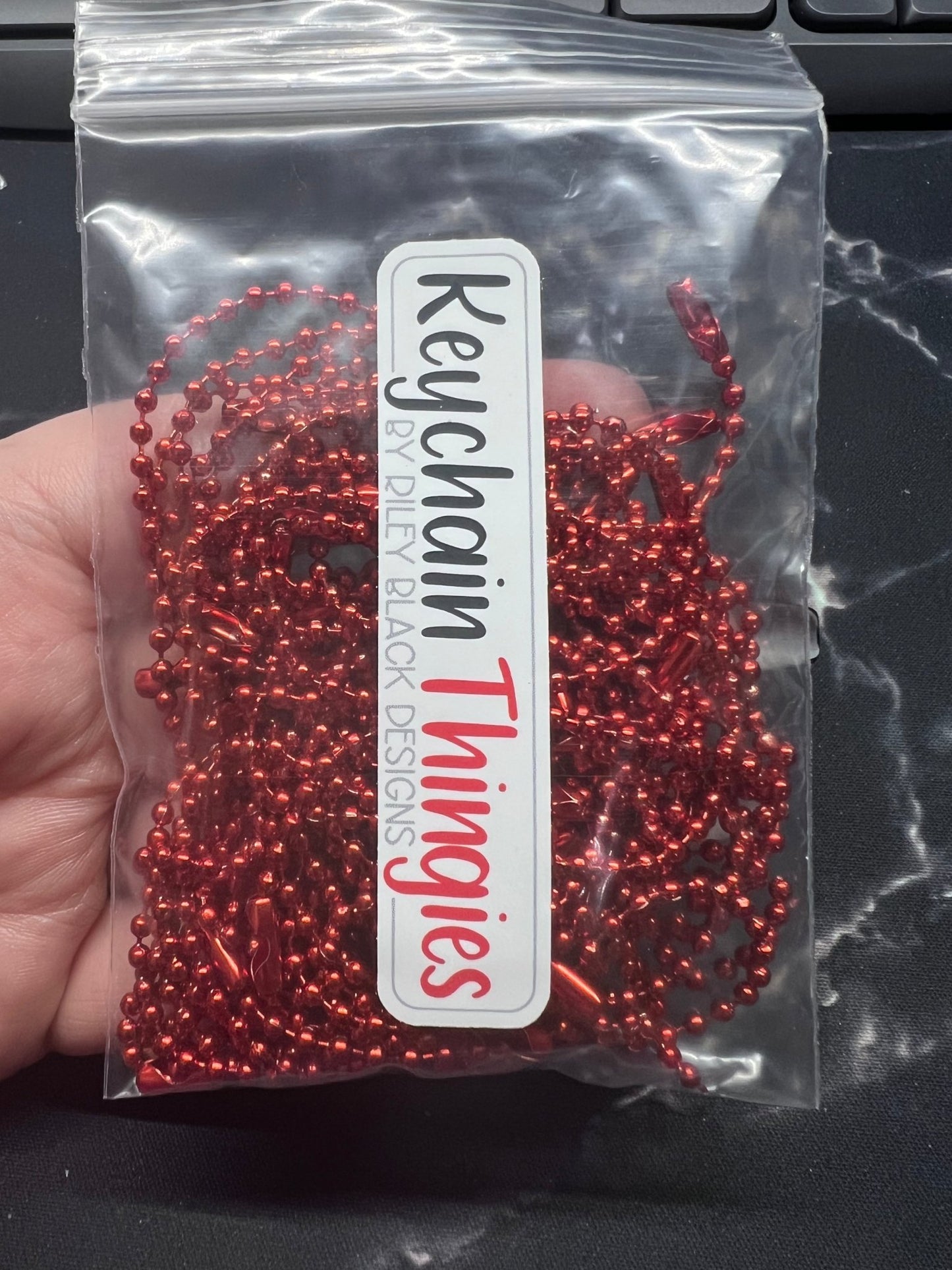 50 Ball & Chain Keychain Thingies - LoneStar Adhesive