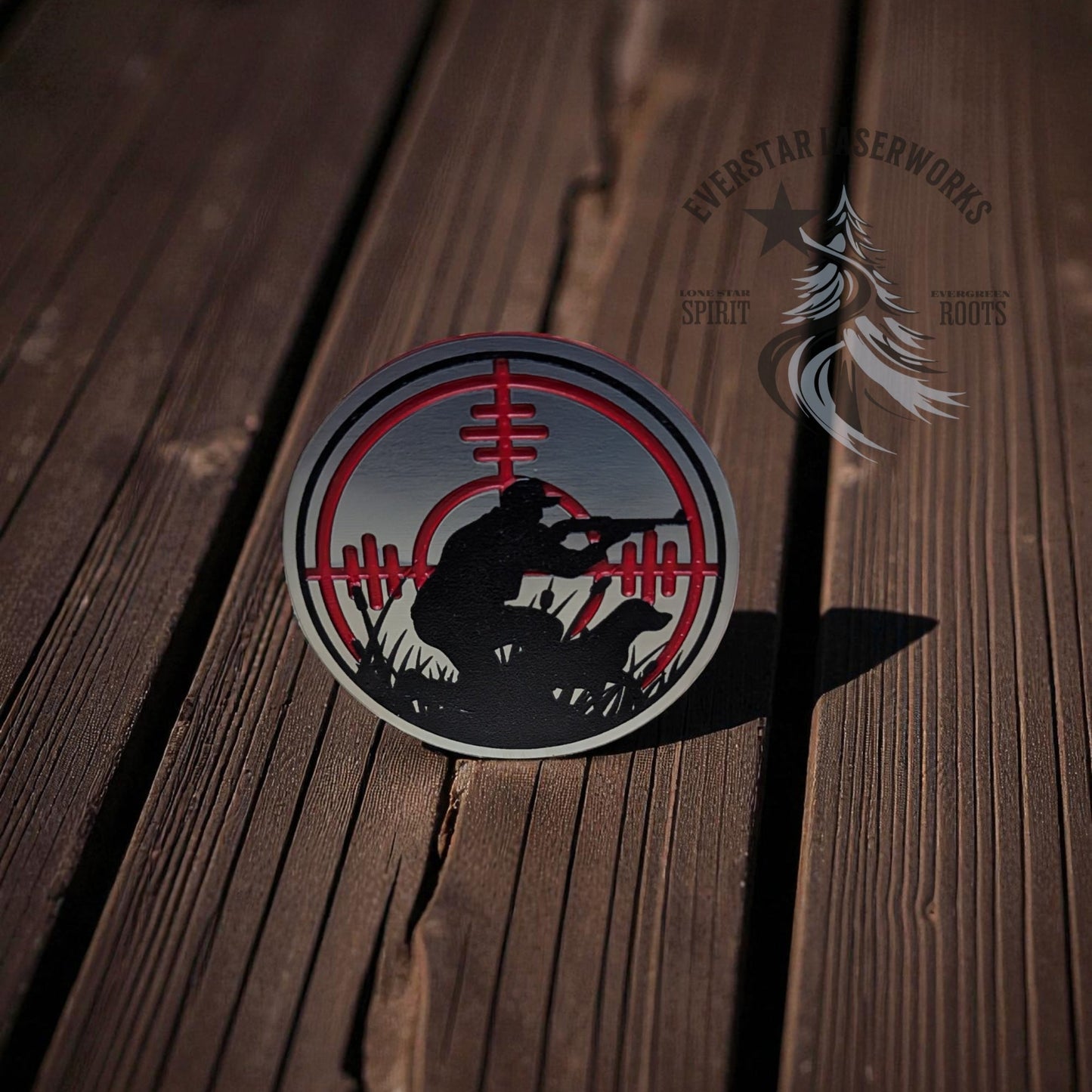 Redline Hunter Stainless Acrylic Patch