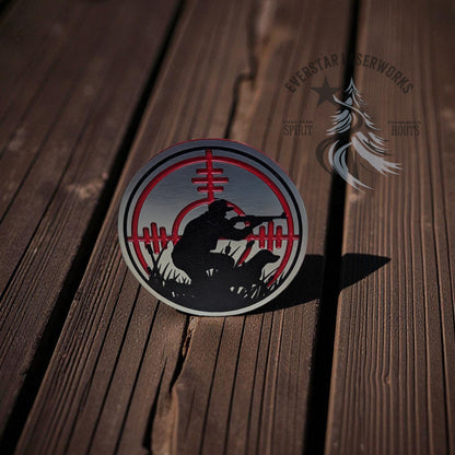 Redline Hunter Stainless Acrylic Patch