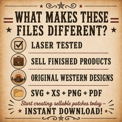Goat Livestock Show SVG Bundle, 16 Western Hat Patch Designs, 4H FFA Goat Show Laser Files, Leatherette Patch Digital Download