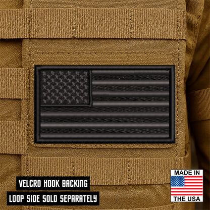 Blackout No Quarters Given American Flag VELCRO® Patch | Made in USA
