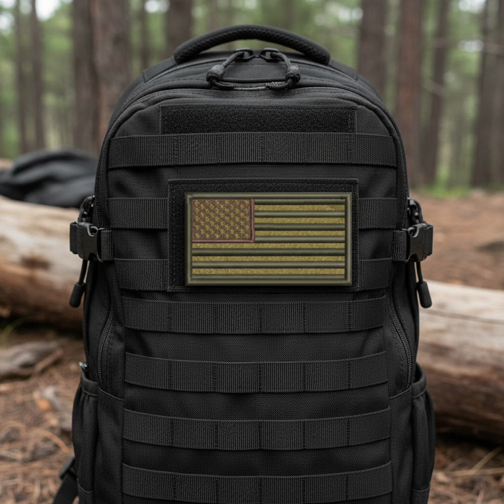 Subdued FDE Tactical American Flag VELCRO® Patch | Made in USA