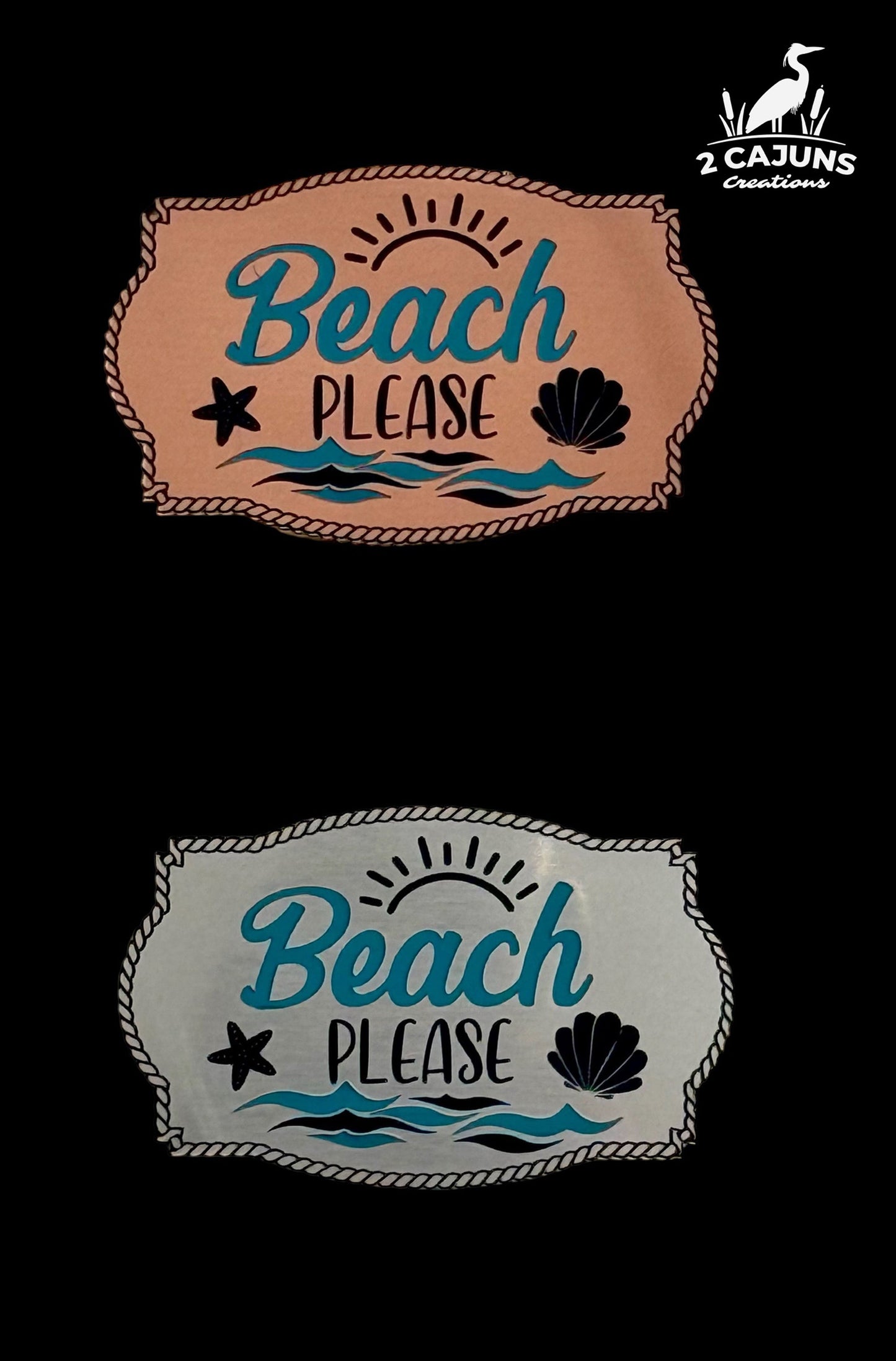 Beach Please Tri-Layer Acrylic Hat Patch