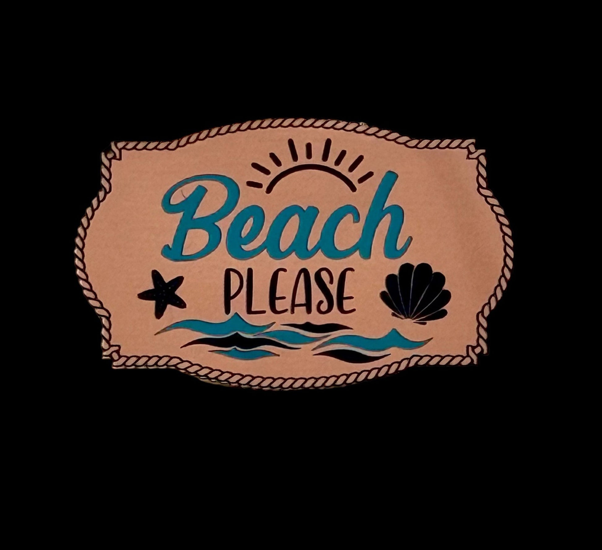 Please Patch Beach Please Tri-Layer Acrylic Hat Patch – Lone Star Adhesive