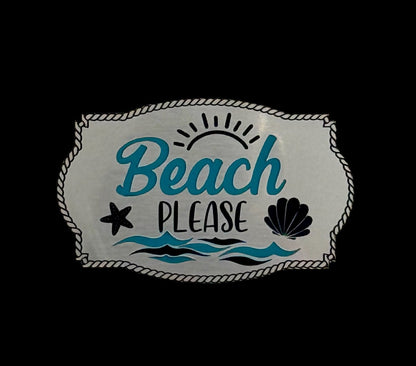 Beach Please Tri-Layer Acrylic Hat Patch