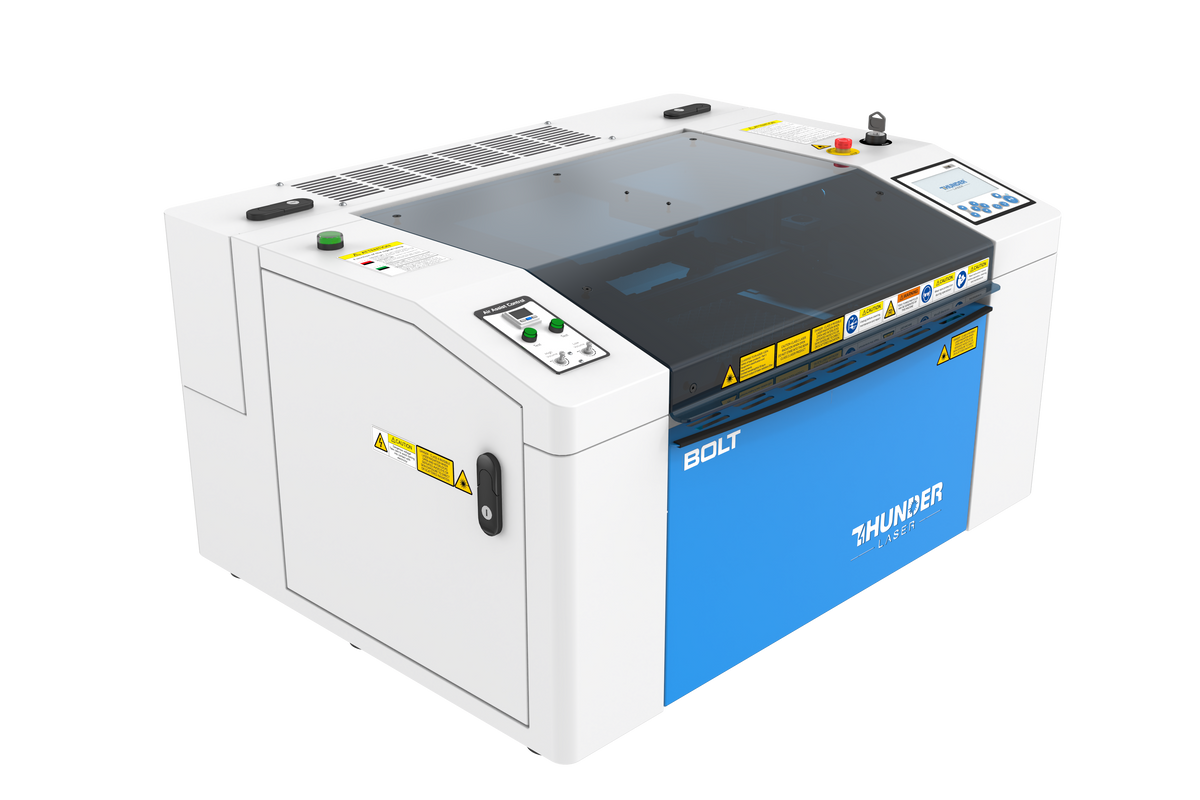 Thunder Bolt laser engraver, angled view with lid closed