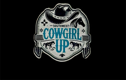 Cowgirl Up Acrylic Laser Engraved Hat Patch