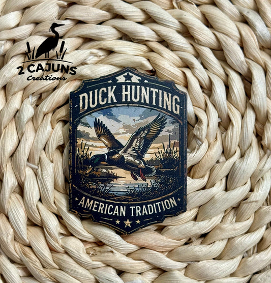 Duck Hunting American Tradition UV Printed Hat Patch