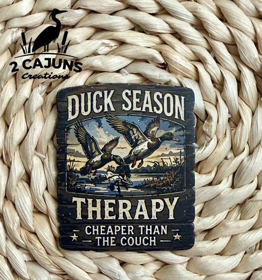 Duck Season Therapy UV Printed Hat Patch
