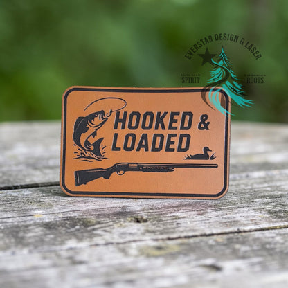 Hooked & Loaded Leather Patch