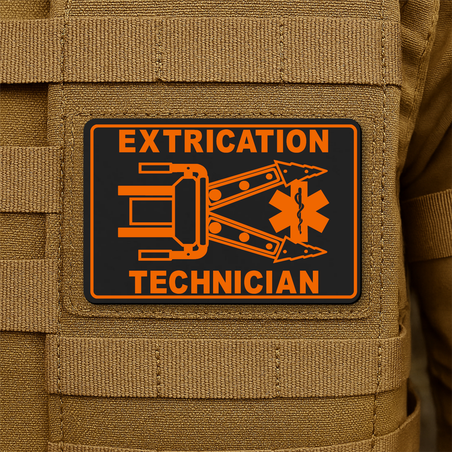 Vehicle Extrication Technician - Jaws of Life Patch – 2” x 3” Hook & Loop | Made in USA