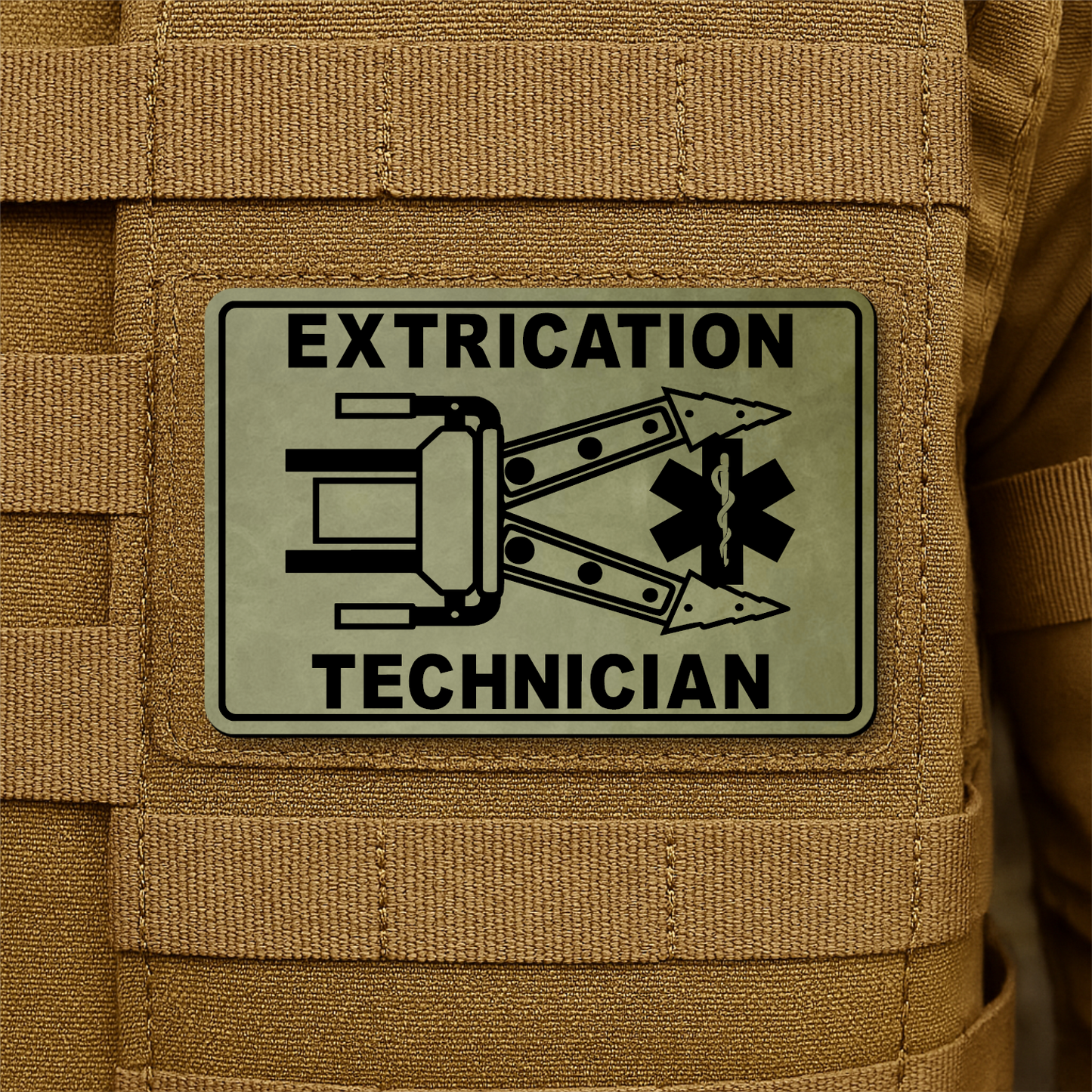 Vehicle Extrication Technician - Jaws of Life Patch – 2” x 3” Hook & Loop | Made in USA