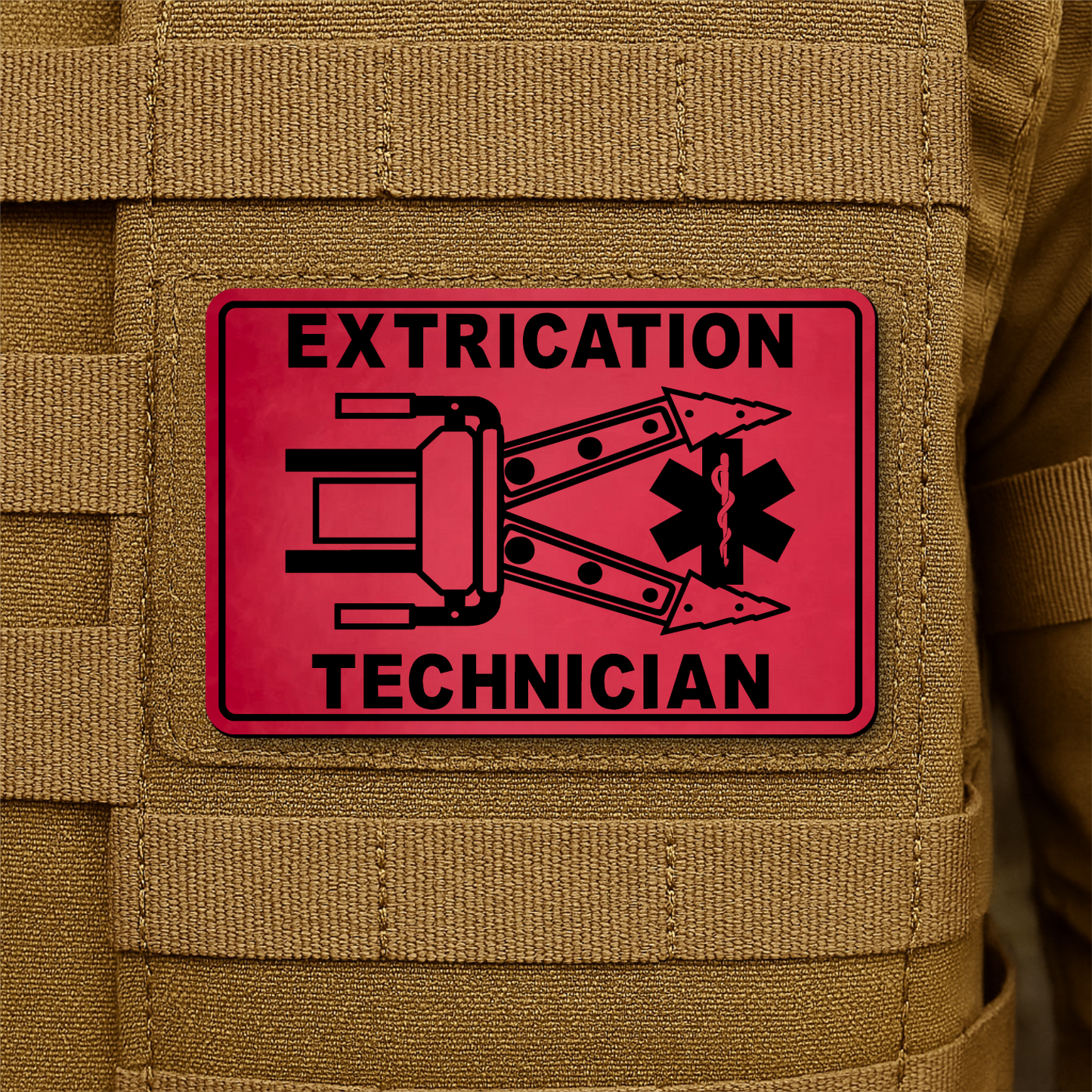 Vehicle Extrication Technician - Jaws of Life Patch – 2” x 3” Hook & Loop | Made in USA