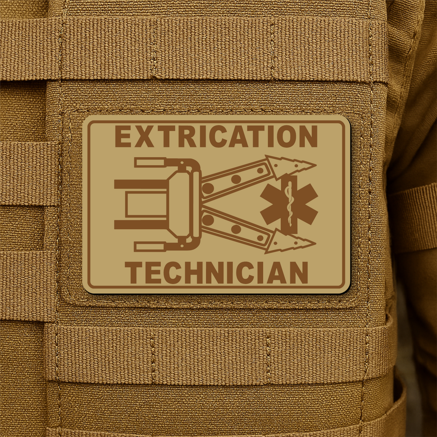 Vehicle Extrication Technician - Jaws of Life Patch – 2” x 3” Hook & Loop | Made in USA