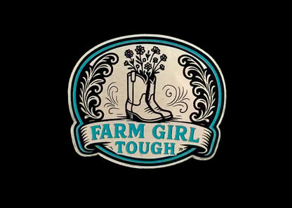 Farm Girl Tough Acrylic Laser Engraved Hat Patch