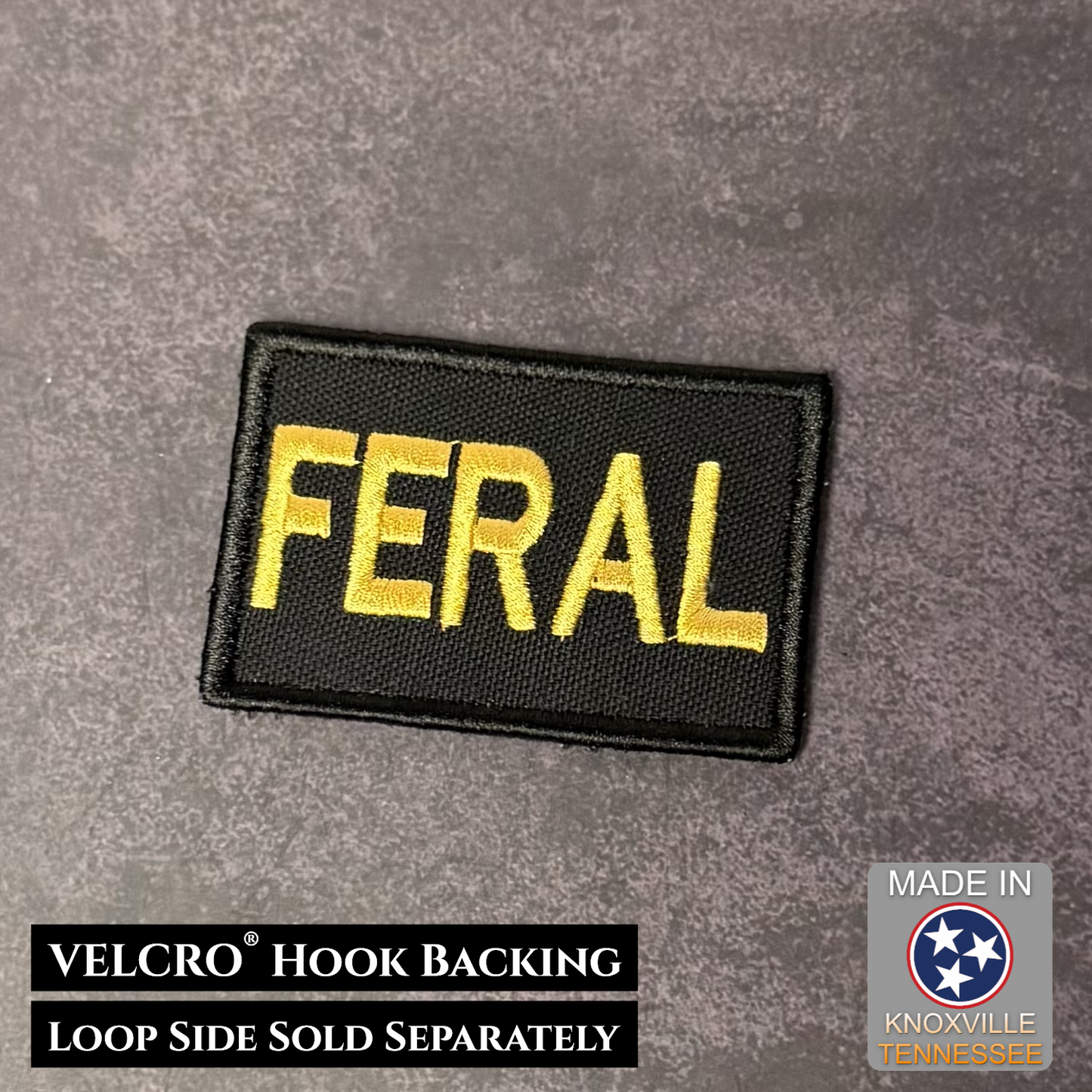 Feral & Wild Funny VELCRO® Morale Patch | Made in USA