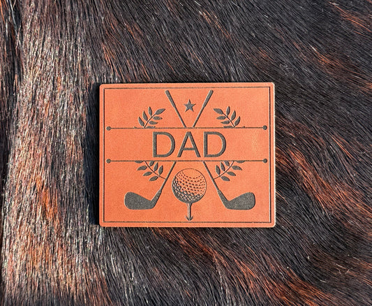 Engraved Golf Dad Patch