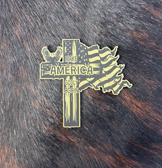 Engraved Make America Godly Again Patch