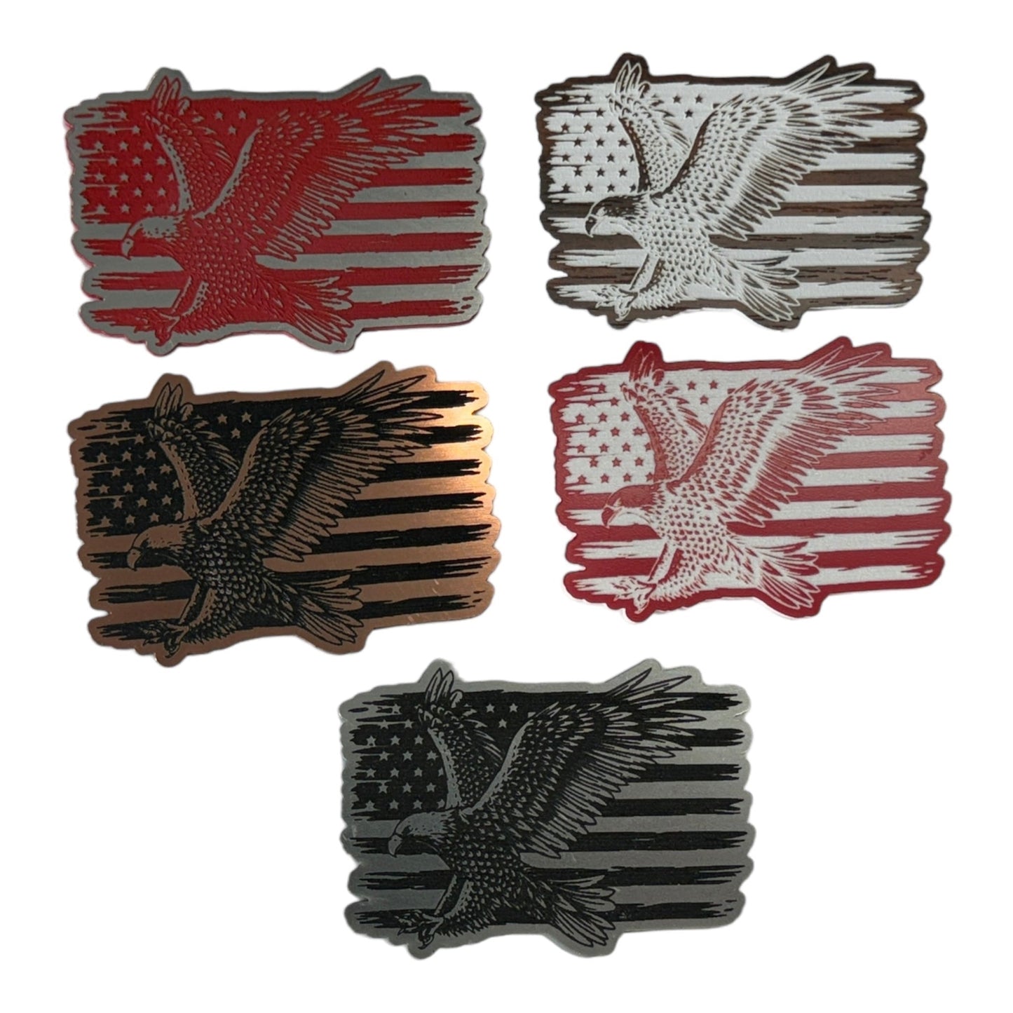 American Flag - Soaring Eagle leatherette Patch