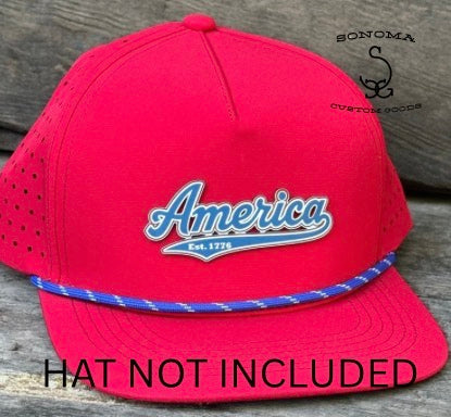 AMERICA w Outline - 2 Colors