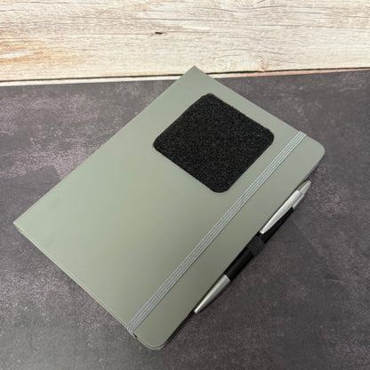 Morale Patch A5 Note Book with 2x3" or 3x3" Loop Side Front Panel Customizable Log or Range Book