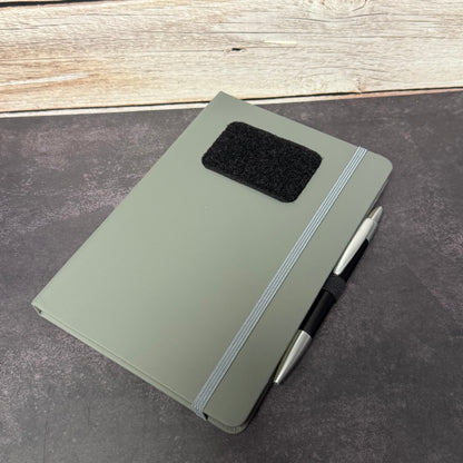 Morale Patch A5 Note Book with 2x3" or 3x3" Loop Side Front Panel Customizable Log or Range Book
