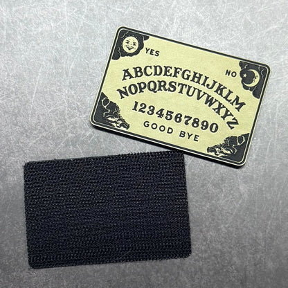 Ouija Talking Spirit Board Funny Morale Patch, 2x3" | Made in USA | VELCRO® Brand Hook Backing