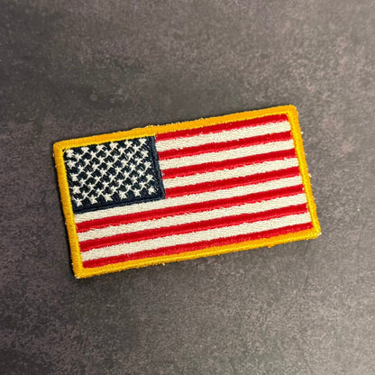 Full Color American Flag Patch | Made in USA | VELCRO® Brand Hook Backing